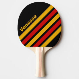 Pala De Ping Pong Vintage Capital City Angled Striping with Name