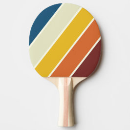 Pala De Ping Pong Vintage Cinco Rayas Negras