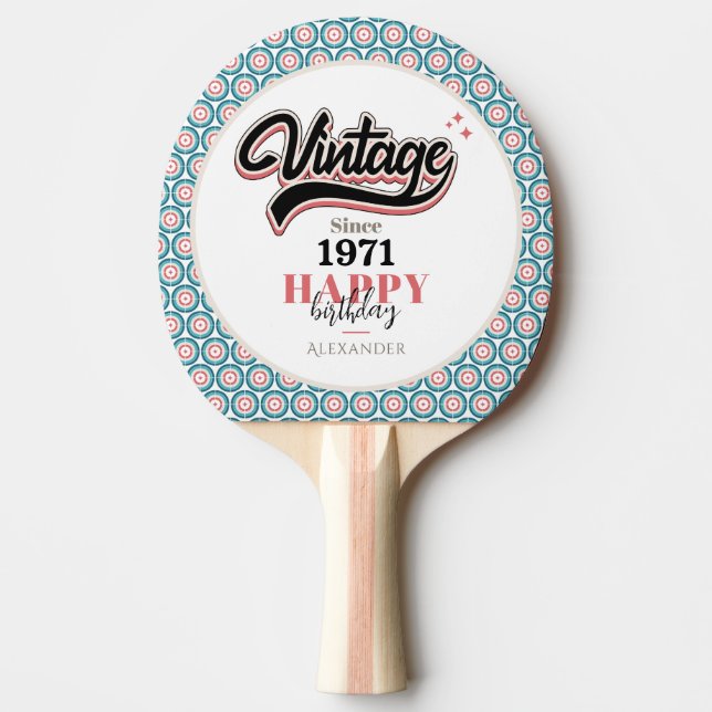 Pala De Ping Pong Vintage desde 1971 (Anverso)