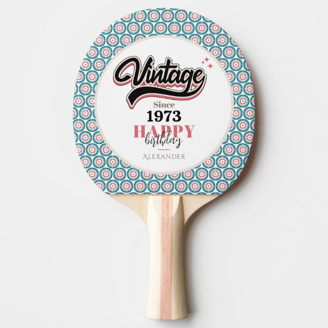 Pala De Ping Pong Vintage desde 1973 (Anverso)