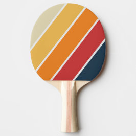 Pala De Ping Pong Vintage Faded Rainbow Bold Stried