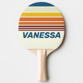 Pala De Ping Pong Vintage Five Horizon Striping with Name