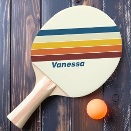 Pala De Ping Pong Vintage Five Stried with Name