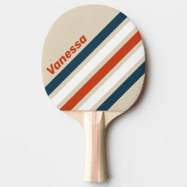 Pala De Ping Pong Vintage Flight Deck Angled Striping with Name