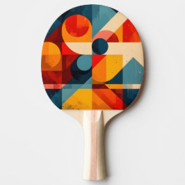 Pala De Ping Pong Vintage Geometric Symphony