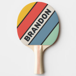 Pala De Ping Pong Vintage Midnight Bold Stried with Name