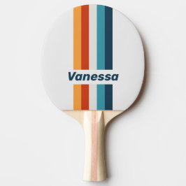 Pala De Ping Pong Vintage Thistle Pin Striped with Name