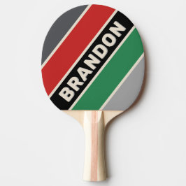 Pala De Ping Pong Vintage VHS negrita con nombre