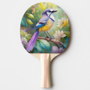 Pala De Ping Pong Violet Tufted Jay Fantasy Bird