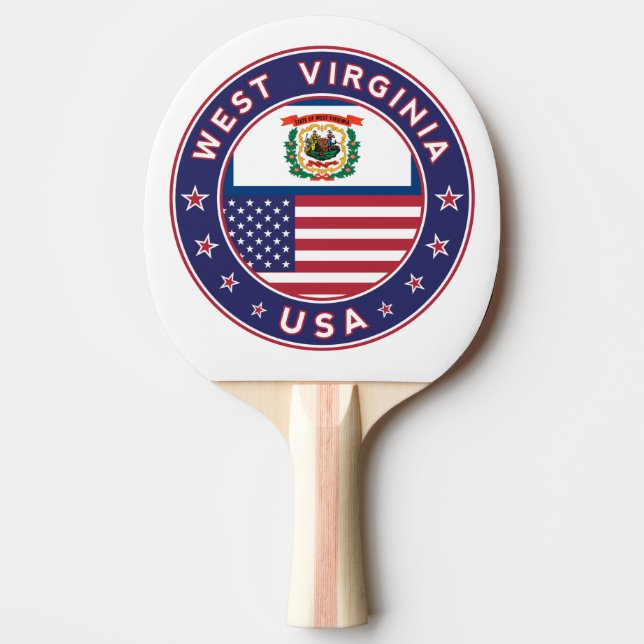 Pala De Ping Pong Virginia Occidental (Anverso)