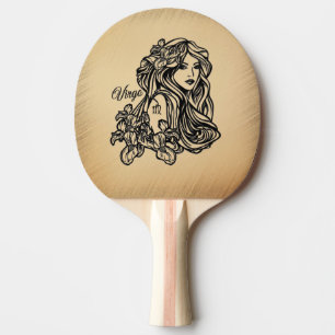 Pala De Ping Pong Virgo Zodiac Rustic