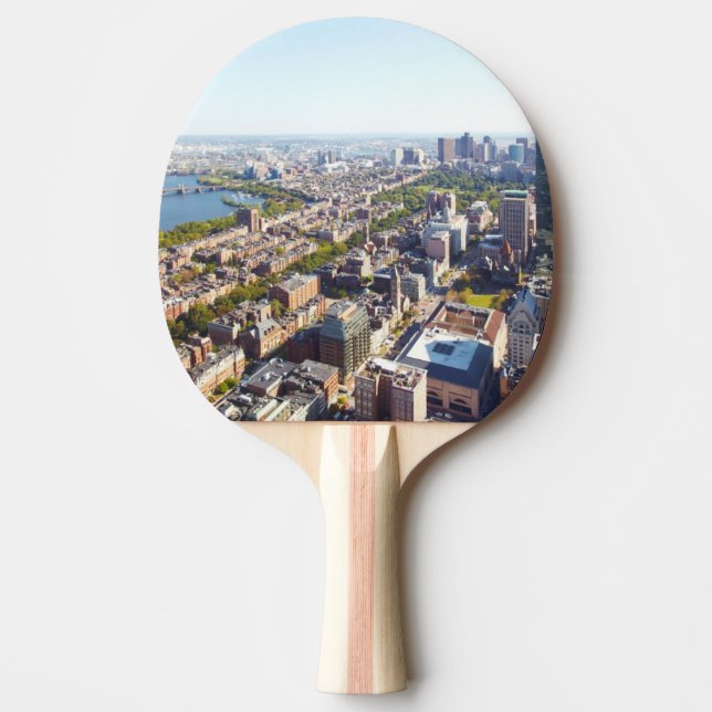 Pala De Ping Pong Vista aérea de Boston (Anverso)