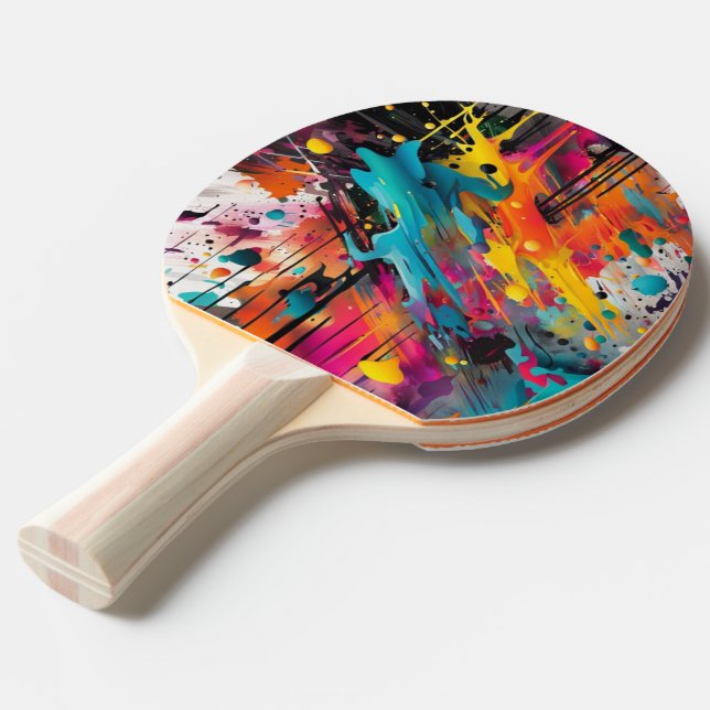 Pala De Ping Pong Vivid Chaos Splash Graffiti (Ángulo frontal)