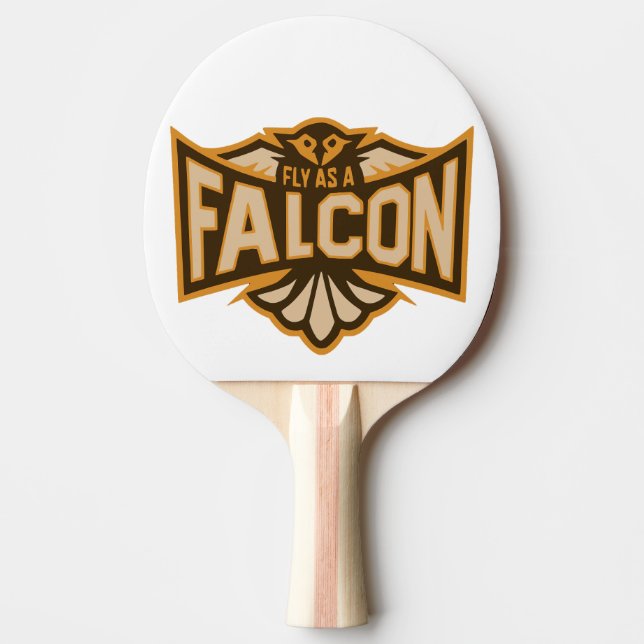 Pala De Ping Pong Volar Como Un Halcón Sepia (Anverso)