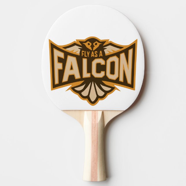 Pala De Ping Pong Volar Como Un Halcón Sepia (Anverso)