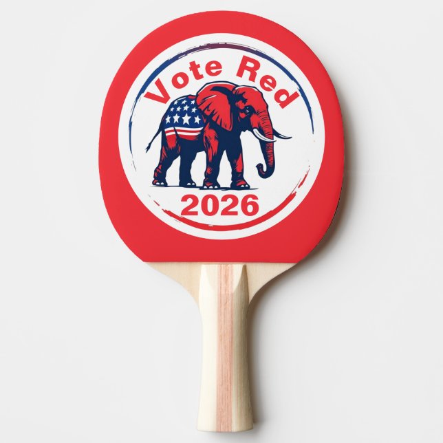 Pala De Ping Pong Voto rojo 2026 (Anverso)