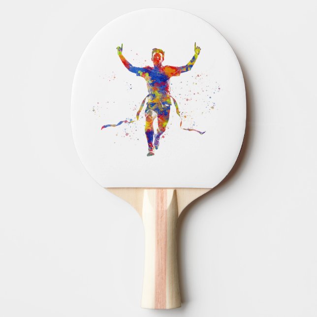 Pala De Ping Pong Watercolor finish line runner (Anverso)