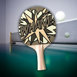 Pala De Ping Pong WHAM Divertido Retro Genial Libro de Cómic