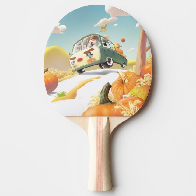 Pala De Ping Pong Whimsical Pumpkin Ride (Anverso)