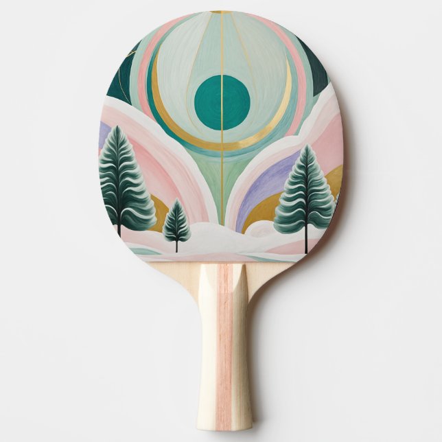 Pala De Ping Pong Whimsical Winter Dreamscape (Anverso)