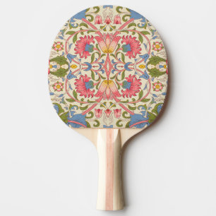 Pala De Ping Pong William Morris Lodden Patrón Floral Pastel 