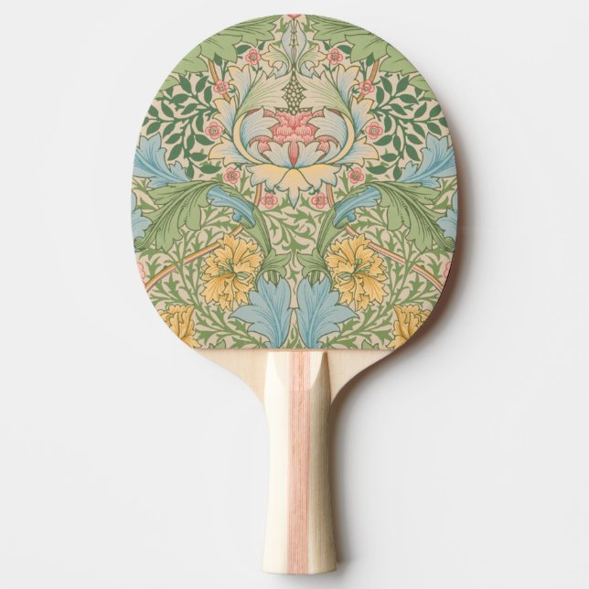 Pala De Ping Pong William Morris Myrtle Flor Floral Botánica (Anverso)