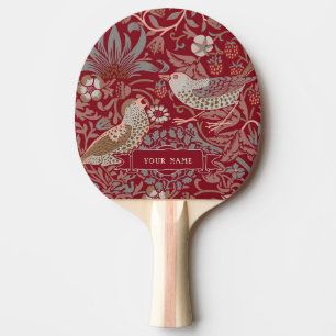 Pala De Ping Pong William Morris Strawberry Thief Ping Pong Paddle