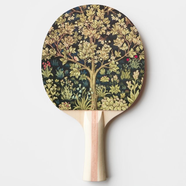 Pala De Ping Pong William Morris Tree De La Vida (Anverso)