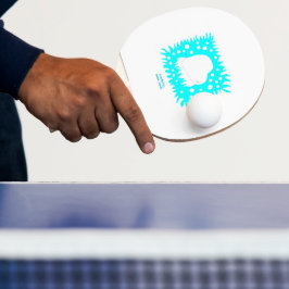 Pala De Ping Pong Winter Snow Heart Ping Pong Paddle