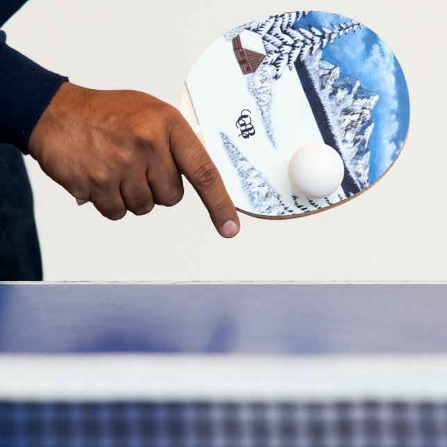 Pala De Ping Pong Winter Wonder with Text (in situ)