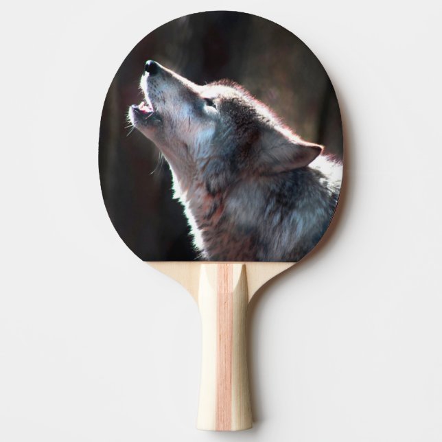 Pala De Ping Pong Wolf Howling Lone Wolf (Anverso)