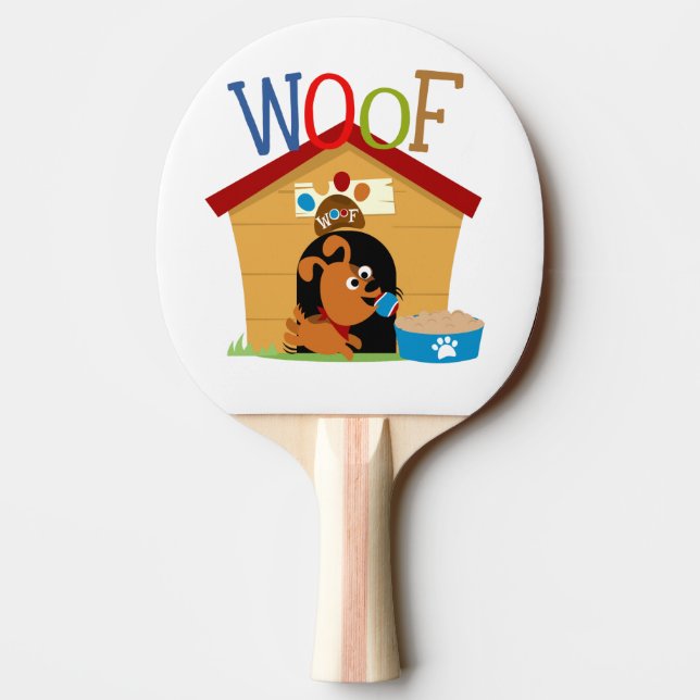 Pala De Ping Pong Woof Dog (Reverso)
