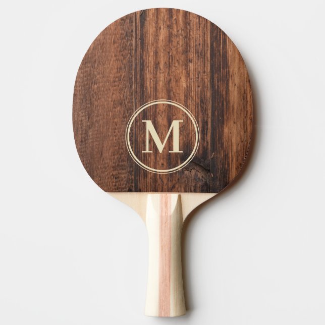 Pala De Ping Pong Worn Cutting Board Monogram (Reverso)