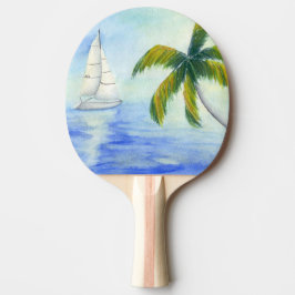 Pala De Ping Pong Yate en el mar Palma