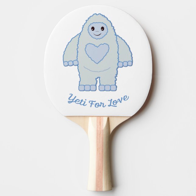 Pala De Ping Pong Yeti por amor (Anverso)