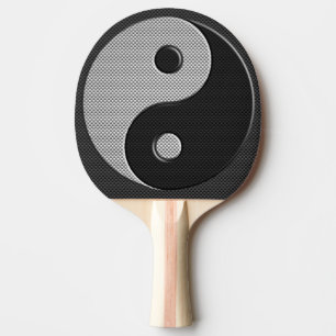 Pala De Ping Pong Yin intrépido Yang en estilo de la impresión de 
