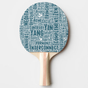 Pala De Ping Pong Yin Yan Nuage de Mots Textos Interconexión