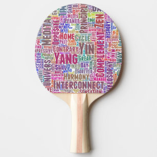 Pala De Ping Pong Yin Yan Nuage de Mots Textos Interconexión