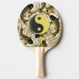 Pala De Ping Pong Ying Yang, Zen Pelota de Tenis de Mesa, Pez Koi, A
