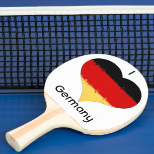 Pala De Ping Pong Yo corazón Alemania Bandera Alemana
