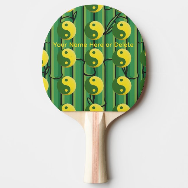 Pala De Ping Pong Zen, Orgánico, Bambú, Bolas de Tenis de Mesa Ying  (Anverso)