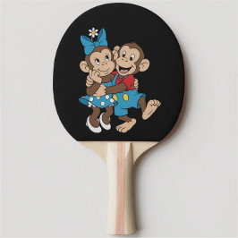 Pala De Ping Pong Zina and Mimo are flirting.