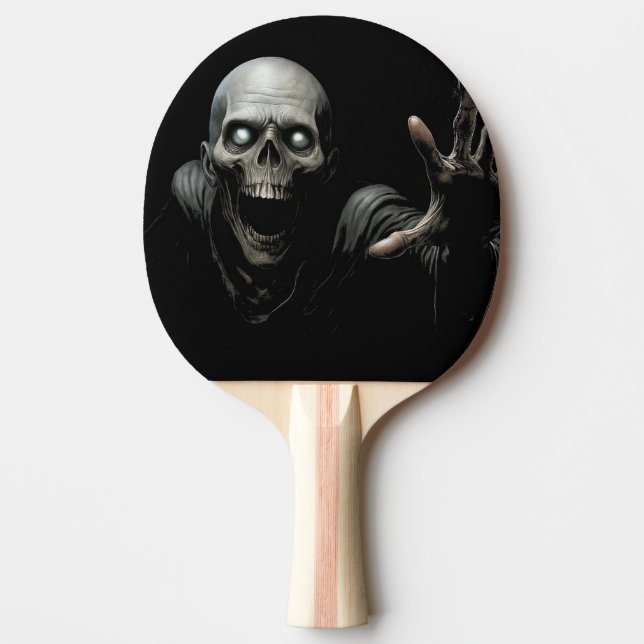 Pala de Ping Pong Zombi Asustando (Anverso)