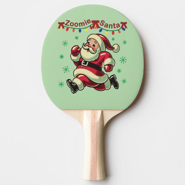 Pala De Ping Pong Zoomie Santa Navidades (Anverso)