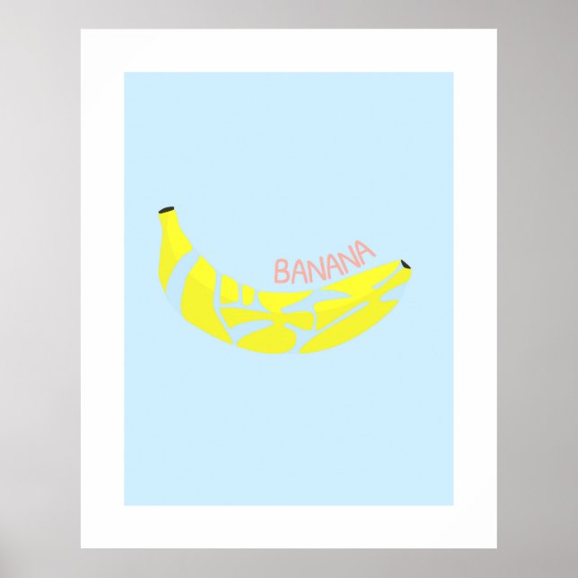 Palabra banana en japonés, kanji, arte de palabras (Frente)