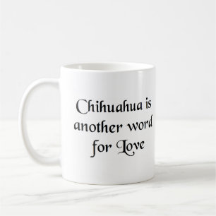 palabra chihuahua taza de café