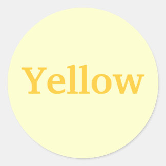 Palabra de color amarillo sobre Pegatinas amarillo