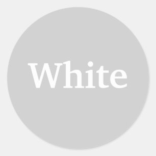 Palabra de color blanco sobre Pegatinas grises