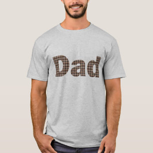 Palabra de papá en una camiseta de patrón de burla