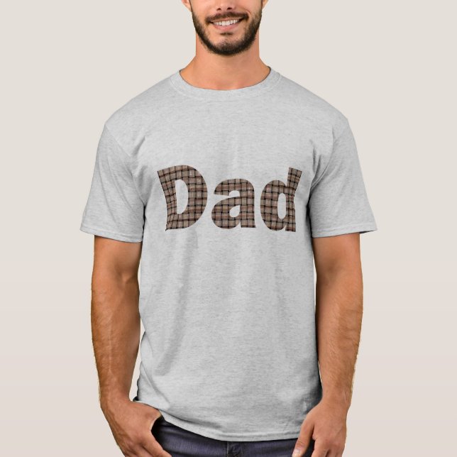 Palabra de papá en una camiseta de patrón de burla (Anverso)